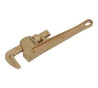 300mm Non-Sparking Adjustable Pipe Wrench With 60mm Jaw Capacity In Beryllium Copper