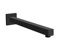 300mm Rectangular Wall Mounted Shower Arm Matte Black