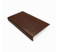 300mm x 2m Rosewood uPVC Fascia Capping & Sill Cover + End Caps - 1 Pack