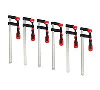 300mm x 50mm Sliding F Clamp Bar Profile Holder Fastener Fastening Fast Grip 6pk