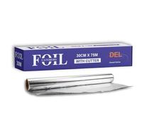 300mm x 75m Heavy Duty Aluminium Catering Foil Roll - Extra Strong & Tear-Resistant for Cooking, Baking, Grilling, Roasting, and Food Storage