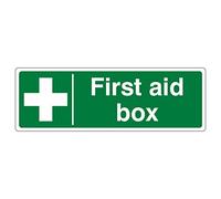 300mmx100mm First Aid Box Sign Sticker Self Adhesive