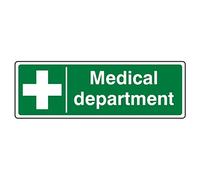 300mmx100mm Medical Department Sign Sticker Self Adhesive
