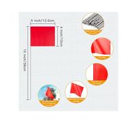 300Pack Marking Flags, Red Yard Flags 15x4x5Inch, Flags, Lawn Flags Markers, Irrigation Flags, Landscape Flags