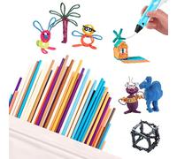 300PCS 10 Colors 3D Doodler Pen Refills for 3Doodler Start+ 3D Pen Low Print Temperature, 3D Printing Pen Filament, 2.5mm P ilament Only for 3Doodler Start 3D Pen for Creative Arts and DIY Craft