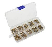 300Pcs 10 Value Ceramic Capacitor Set 10pF to 100nF 50v Ceramic Chip Capacitors Assortment Kit with Box for Small Household Appliances