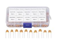 300pcs 10value 50v 10pf 20pf 30pf 47pf 56pf 68pf 100pf 1nf 10nf 100nf Monolithic Ceramic Capacitor Assortment Kit MQXFCZUX