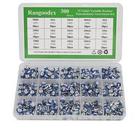 300Pcs 15 Value 100 ohm- 2M ohm trim pots Variable Resistor 6mm Potentiometer Assortment Kit