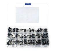 300pcs 15 Values 0.1uF-470uF Mix Electrolytic Capacitor Kit With Storage Box MQXFCZUX