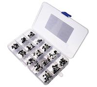 300Pcs 15 Values TO-92 Transistors Pack Transistor Assortment Kit With Storage Box Transistor Assortment Kits