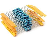 300pcs/150pcs 30 Value Metal Film Resistor Pack Set 1percent Dip Resistors DIY Electronic Kit Resistor Specialised accessories (Size : 0.5W - 300pcs)