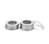 300pcs 304 Stainless Steel Ultra Thin Flat Washer M3-M14 Adjusting Shim Plain Gasket for Screws Bolts(M3x5,Thickness 0.2mm)