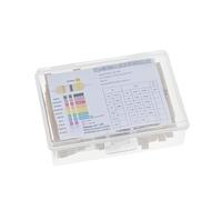 300pcs 30value Rang 10ohm-1Mohm 1/2W 5% Carbon Film Metal Resistors Assortment Kit Set 30 Values Resistor BIANMTSW