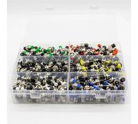 300pcs 7mm Momentary Push Button Switch Press The Reset Switch Momentary On Off Push Button Micro Switch Normally Open NO