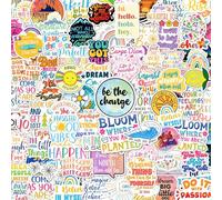 300PCS Affirmation Stickers, Holographic Motivational Sticker Pack, Positive Journal Encouraging Shiny Quotes for Kids, Teachers, Classroom, Waterproof Scrapbook Supplies