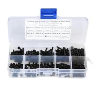 300pcs Alloy Steel Hex Socket Button Head Cap Screw Bolt with Nut for 3D Printed Project M2.5 x 3-20mm