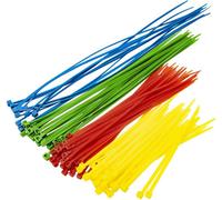 300Pcs Assorted Cable Ties Plastic Zip Tie Wraps Nylon Cables Self Locking Mechanism