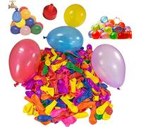 300Pcs Assorted Water Balloons Bombs with Hose Nozzle Fight Games Summer Pool Splash Fight Outdoor Garden Toys Fun Kids Party Bag Fillers