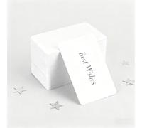 300Pcs Blank Kraft Cards, Blank Business Cards White, Flash Cards Blank for Learning, Study, DIY, Memory, Note, Gift Tags,9 x 5.4 cm