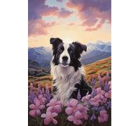 300pcs Border Collie Cute Puppies Creative Fun Jigsaw Puzzle for Adults Challenging Traditional Puzzle Perfect for Family Nights Game
