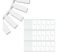 300Pcs Cable Label Self-Adhesive Cable Markers Write On Cord Sticker Waterproof Tear Resistant CableLabels Wire Labels Handwriting Tags for Computer Room Cables Management Identification, White