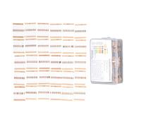 300PCS Carbon Film Resistor Assortment Kit 30 Values 10R to 1M 1/2W 5% Tolerance Electronic Components for DIY Projects Industrial Use with Storage Box