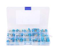 300Pcs Ceramic Capacitor Assortment Kit,15 Values 0.1nF to 22nF Multilayer Monolithic Ceramic Capacitor with Storage Box,Assortment Set for Hobby Electronics, Audio Video