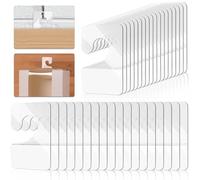 300Pcs Clear Sticky Hanging Tabs, Plastic Round Slot Hole Tags (9 x 14.6”)