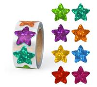 300PCS Colorul Star Stickers for Kids Reward, 0.79 inch Spark Star Stickers for DIY, Crafts, Behavior Chart, Student Planner, School and Classroom Teacher Supplies, 8 Colors