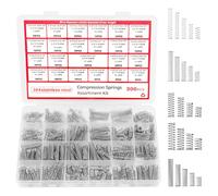 300Pcs Compression Springs Assortment Kit,304 Stainless Steel Small Springs with Storage Case,23 Different Sizes Metal Spiral Spring for Home Repairs,DIY Projects