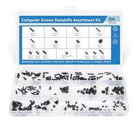 300PCS Computer Notebook Laptop Screws Assortment Kit, 12 Sizes M2.5 M2 M3 Laptop Screws for Lenovo Dell HP Asus Samsung Toshiba Acer SSD HDD SATA Hard Drive Mounting Repair