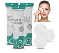 300PCS Cotton Rounds Bulk, Soft Lint-Free Cosmetic Pads, High Absorbency Makeup Remover Pads for Facial Cleansing Toner Nail Polish Removal, Daily Beauty and Personal Care Essentials
