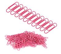 300PCS Cute Rose Red Paper Clips, Portable Metal Paper Clips Small Reusable Paperclips with Storage Box for Office File Classification