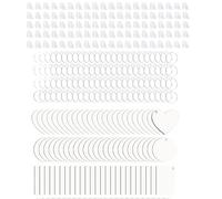 300Pcs Delicate Wood Sublimation Keychain Set for Individualized Crafting and Festival Gift Making Activities Artistic Designs Keychain Blanks