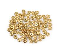 300pcs Demi Round O-Bead Circular Spacer Beads 4 mm, Aztec Pale Gold (1710), Bohemia Crystal Glass, Czechia 11144003