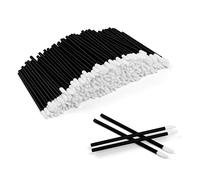 300PCS Disposable Lip Brush for Lipstick: Black Lip Wands Makeup Brush Set - Lip Mask Applicator Brushes - Lip Gloss Concealer Brushes Application Tool