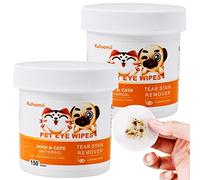 300Pcs Dog Eye Wipes, Biodegradable Tear Stain Remover for Dogs Eyes & Cats - Pet Eye Wipes Gently Remove Eye Debris, Discharge, Mucus Secretions, Crust - pre-soaked Safe & Easy Cleaning Wipes