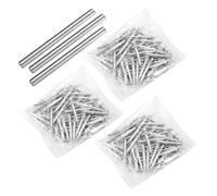 300pcs Double-Ended Baseboard Nails - Trace-Less Invisible Installation Nails for Skirting Boards, No Mark Fixing Screws, Rust-Resistant, Easy DIY (Double Head Design)
