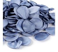 300pcs Dusty Blue Faux Silk Rose Petals - Ideal for Wedding Flower Girl Basket, Aisle Scatter, Dinner Table, Party Decor, and Valentine's Day Romance.