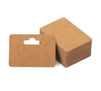 300Pcs Earring Cards, 2x1.4 Inch Earring Display Holder Cards Kraft Paper Earrings Tags with 2 Holes, Hanging Jewelry Display Cards for Selling,Jewelry,DIY Crafts, Retail