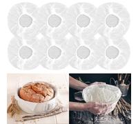 300PCS Elastic Bowl Covers for Food Proofing, Plastic Sourdough Bread Baking Supplies, Rice Cover for Rising, Noodle Bowl Cling Film for Bakery Home Baking, Stretchable Plastic Wrap for Storage