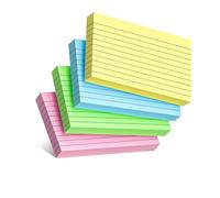 300Pcs Flash Cards,3x5 (127x76mm) Ruled Index Cards,Revision Cards Coloured for Studying,Heavy Note Cards for Office, Home and School