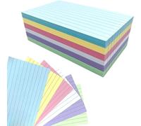 300PCS Flash Cards, Revision Cards, 5 * 3in/12.7×7.6cm Colors Flashcards for Office, Working, School, Learning