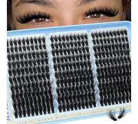 300Pcs Fluffy Cluster Lashes Wispy Volume Individual Eyelashes with Lash Spikes 12-20MM Manga Lash Clusters Easy to Apply DIY Lashes Individual Cluster at Home Full Salon Look Eyelashes by JIMIRE