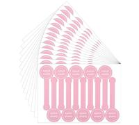 300Pcs Food Labels Stickers for Packaging, Ymapinc Handmade Baking Stickers | Pink Labels for Containers, Dessert Seal Sticker for Cottage Bakery Packaging Supplies