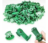 300Pcs for Aluminium Greenhouse Insulation Netting Shading Greenhouse Twist Clip Kit Greenhouse Plastic Twist Clips Green Fixing Clips and Washers, Extender Corner Clips