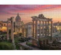 300pcs Fun Jigsaw Puzzle for Adults Rome, Italy at The Historic Roman Forum Ruins Funny Home Decor, Unique Difficult and Challenge Puzzle for Family