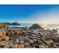 300pcs Fun Jigsaw Puzzle for Adults Sunset Over Giants Causeway Northern Ireland Impossible Hard Difficult Puzzles for Family Challenging Family Activity