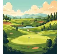 300pcs Fun Jigsaw Puzzle for Adults Wiew of A Golf Course As If It was Picture of A Real Golf Course Puzzles Fun Challenging Educational Gift Art Home Decorch