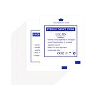 300PCS Gauze Pads 5x5cm Gauze Swabs & Dressings for Wounds Sterile Independent Packaging Breathable Sterile Soft Absorbent for Wound Home and Outdoor First Aid Kit